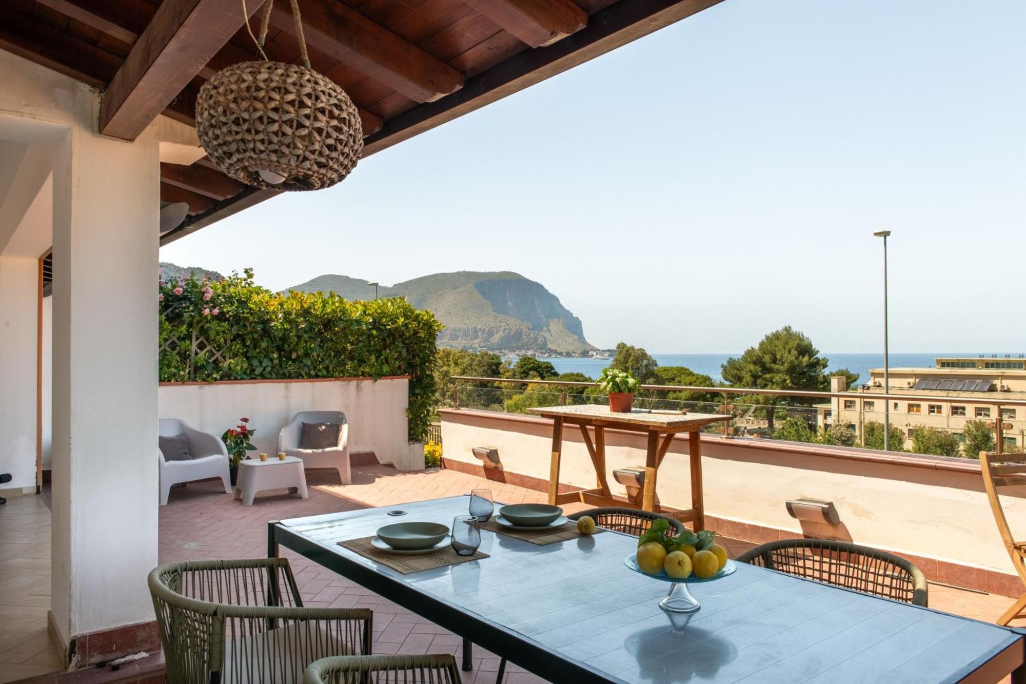 Villa Mondello Vista Mare Exterior foto